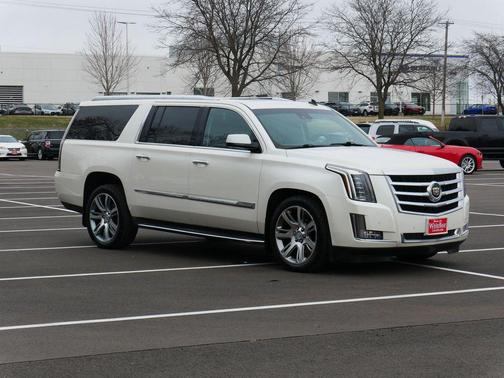 White Diamond Tricoat 2015 Cadillac Escalade ESV Luxury