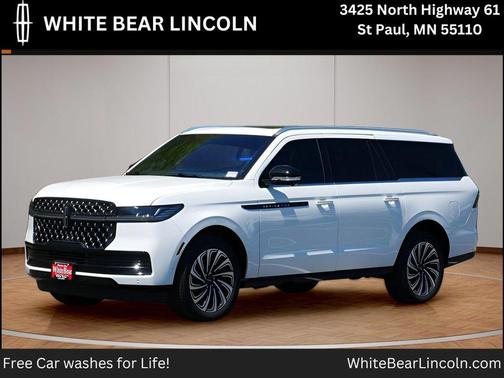 White Metallic 2025 Lincoln Navigator Black Label