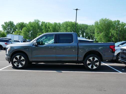 Gray Metallic 2023 Ford F-150 Lightning Platinum