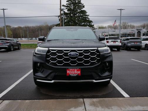 Agate Black Metallic 2025 Ford Explorer Platinum