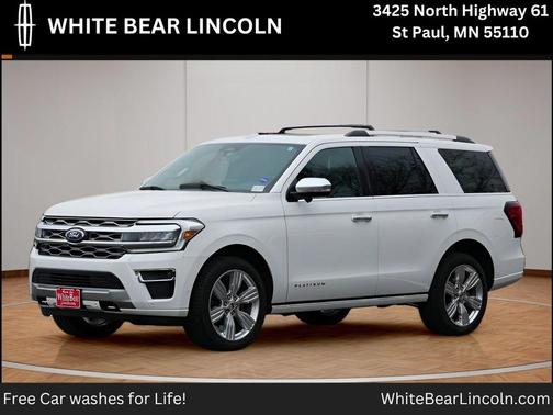 Star White Metallic Tri-Coat 2024 Ford Expedition Platinum