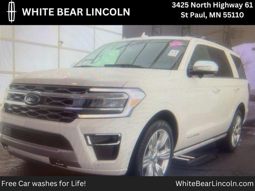 Star White Metallic Tri-Coat 2024 Ford Expedition Platinum