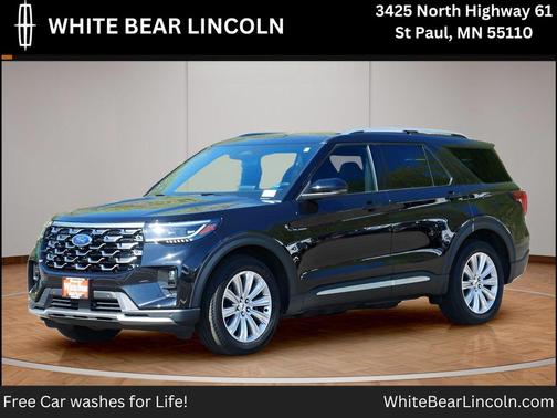 Black Metallic 2025 Ford Explorer Platinum
