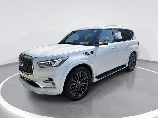 Moonstone White 2023 INFINITI QX80 SENSORY