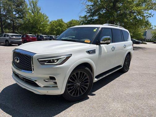Moonstone White 2023 INFINITI QX80 SENSORY