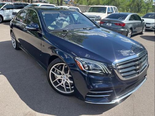 Blue 2018 Mercedes-Benz S-Class 4MATIC
