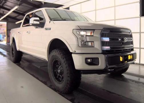 White Platinum Metallic Tri-Coat 2017 Ford F-150 Platinum