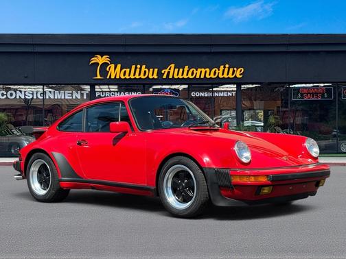 RED 1987 Porsche 911 Turbo
