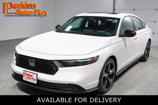 White 2024 Honda Accord Hybrid Sport