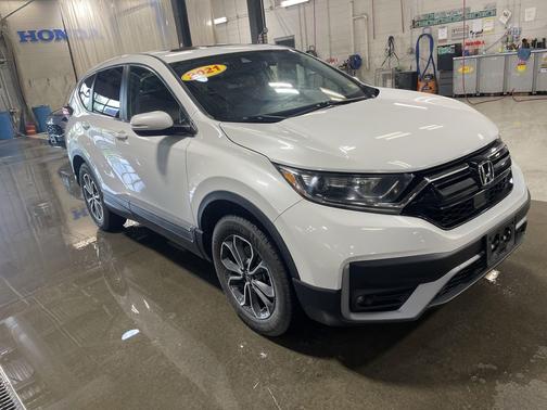 Platinum White Pearl 2021 Honda CR-V AWD EX-L