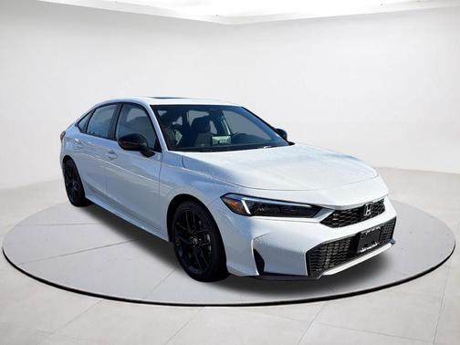 Platinum White Pearl 2026 Honda Civic Hybrid Sport