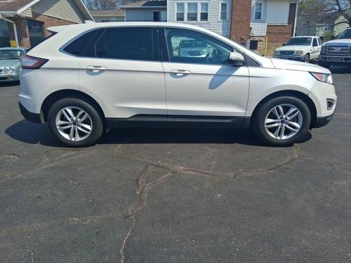 White Platinum Metallic Tri-Coat 2015 Ford Edge SEL