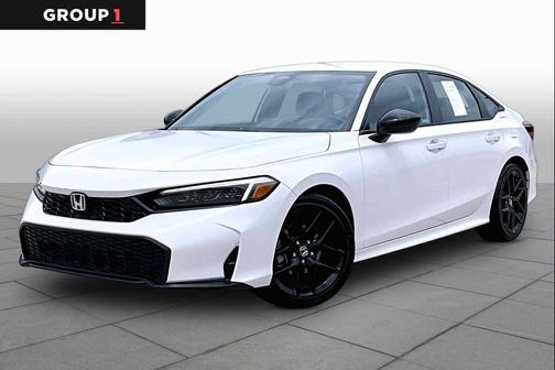 Platinum White Pearl 2026 Honda Civic Sport
