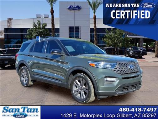 Green Metallic 2023 Ford Explorer XLT
