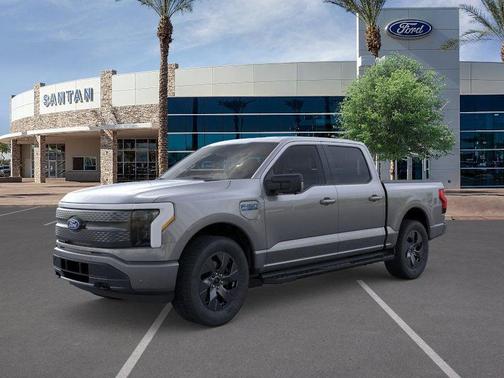 Gray Metallic 2025 Ford F-150 Lightning Flash