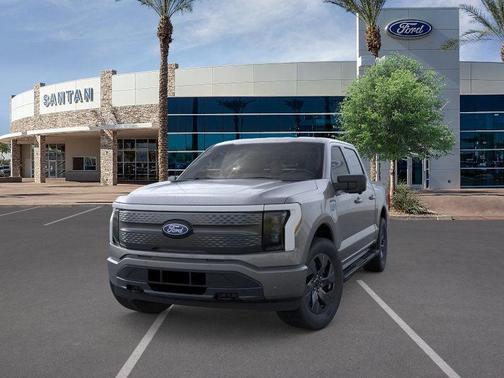 Gray Metallic 2025 Ford F-150 Lightning Flash