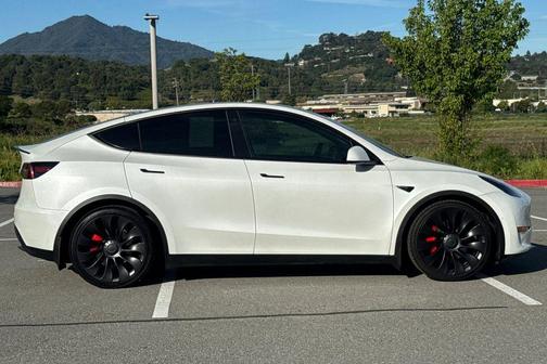 Pearl White Multi 2021 Tesla Model Y Performance