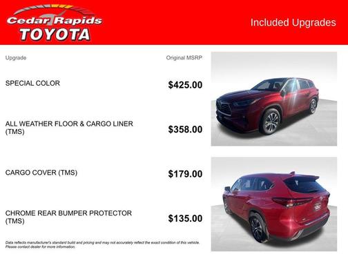 Ruby Flare Pearl 2023 Toyota Highlander XLE