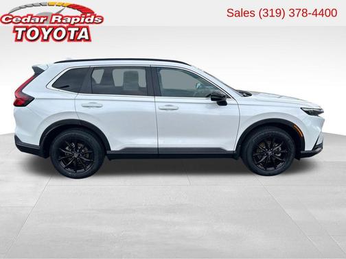Platinum White Pearl 2025 Honda CR-V Hybrid Sport AWD