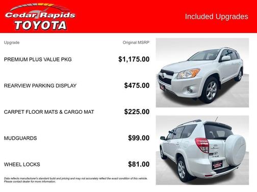 Blizzard Pearl 2012 Toyota RAV4 Limited