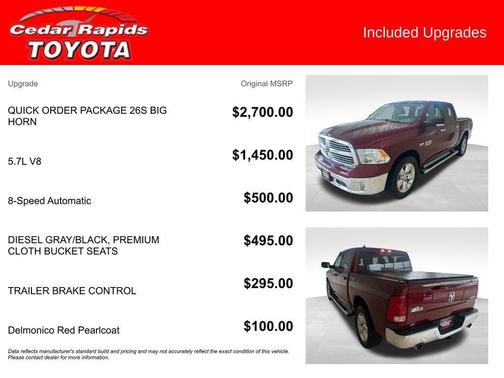 Delmonico Red Pearlcoat 2018 RAM 1500 Big Horn
