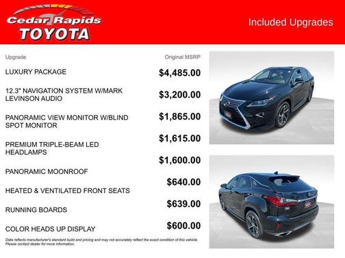 Obsidian 2017 Lexus RX 350 Base