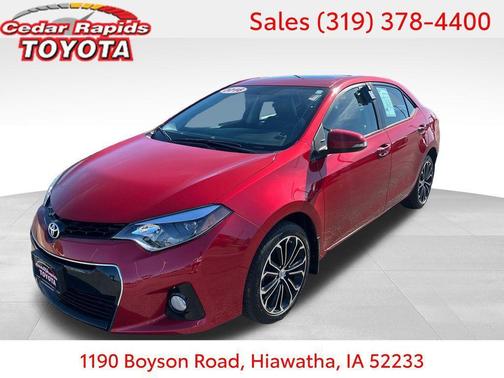 Barcelona Red Metallic 2016 Toyota Corolla S Plus