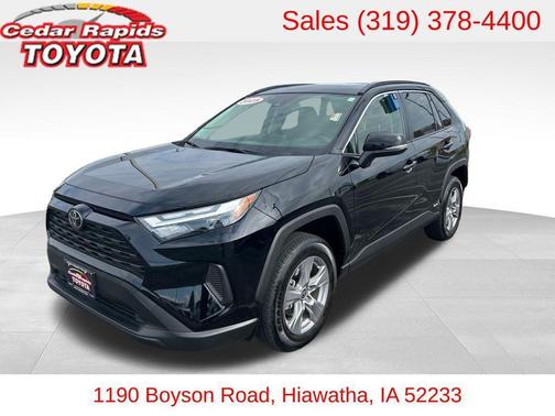 Midnight Black Metallic 2025 Toyota RAV4 Hybrid XLE