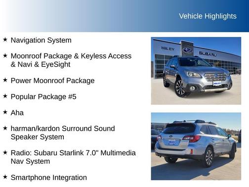 2016 Subaru Outback 2.5i Limited