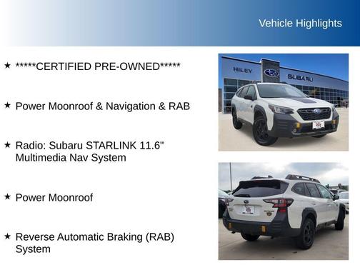 Crystal White Pearl 2023 Subaru Outback Wilderness