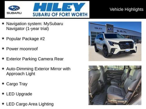 Crystal White Pearl 2026 Subaru Ascent Onyx Edition Touring