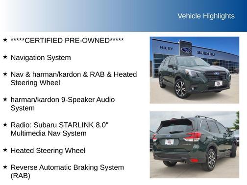 Cascade Green Silica 2024 Subaru Forester Limited