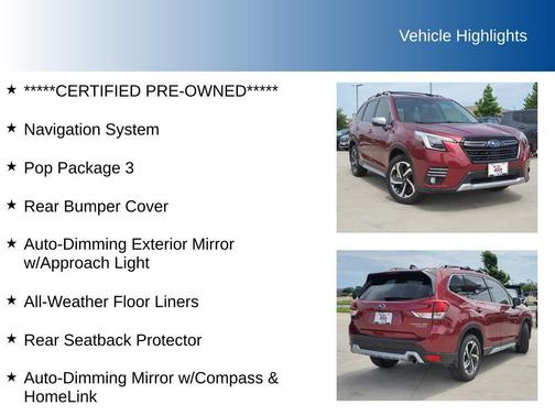 Crimson Red Pearl 2024 Subaru Forester Touring