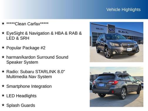 2018 Subaru Outback 2.5i Limited