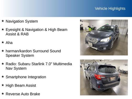2017 Subaru Outback 3.6R Limited