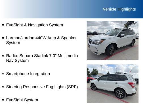 Crystal White Pearl 2016 Subaru Forester 2.0XT Touring