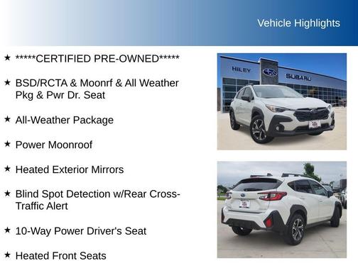 Crystal White Pearl 2024 Subaru Crosstrek Premium