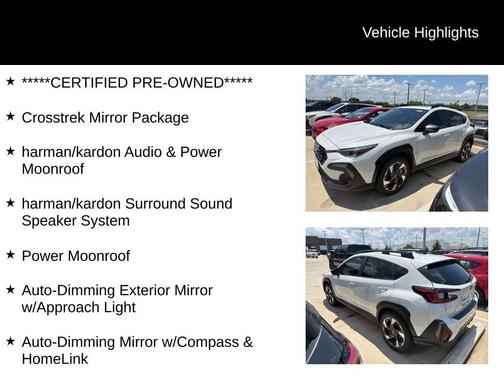 Crystal White Pearl 2025 Subaru Crosstrek Limited