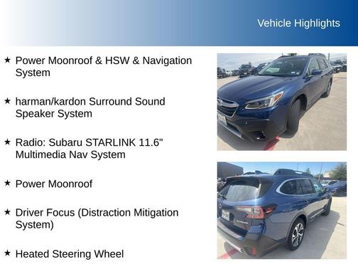 Abyss Blue Pearl 2021 Subaru Outback Limited