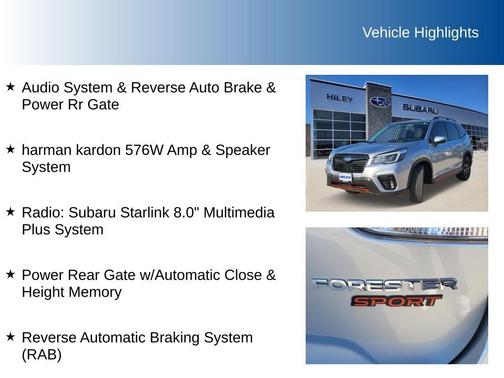 Ice Silver Metallic 2021 Subaru Forester Sport