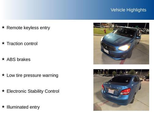 2019 Mitsubishi Mirage G4 ES