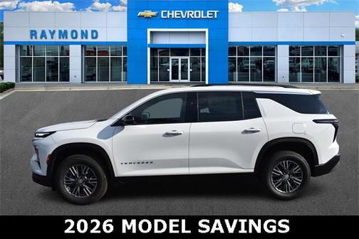 Summit White 2026 Chevrolet Traverse LT