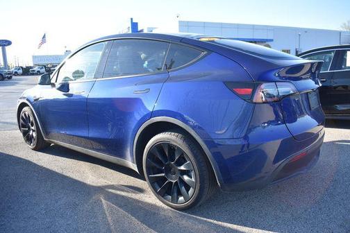 Blue 2025 Tesla Model Y Long Range Dual Motor All-Wheel Drive