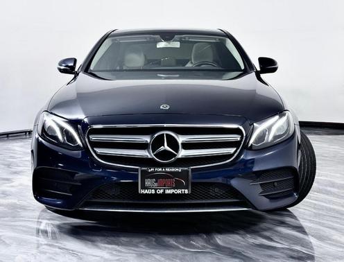 Blue 2018 Mercedes-Benz E-Class E 300 4MATIC Luxury