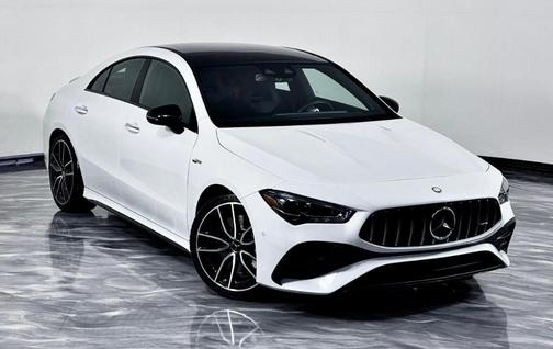 White 2024 Mercedes-Benz AMG CLA 35 Base