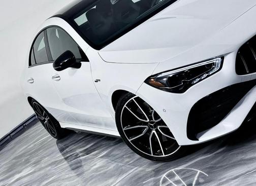 White 2024 Mercedes-Benz AMG CLA 35 Base