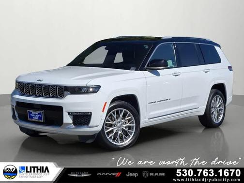 Bright White Clearcoat 2023 Jeep Grand Cherokee L Summit