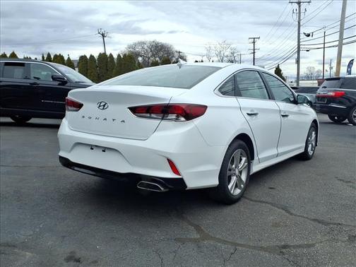 White 2019 Hyundai SONATA SEL