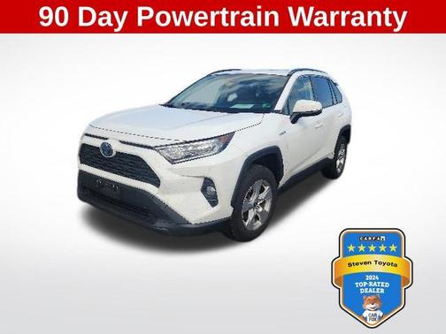 Super White 2021 Toyota RAV4 Hybrid XLE