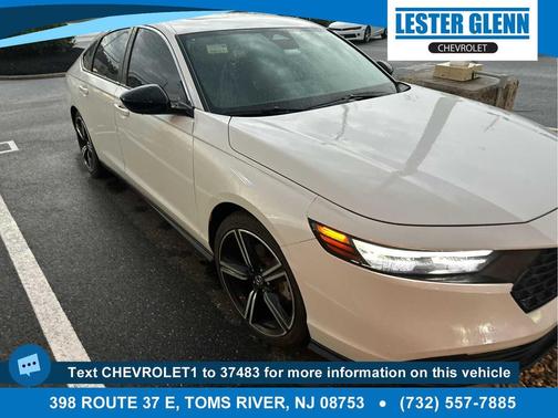 Platinum White Pearl 2024 Honda Accord Hybrid Sport